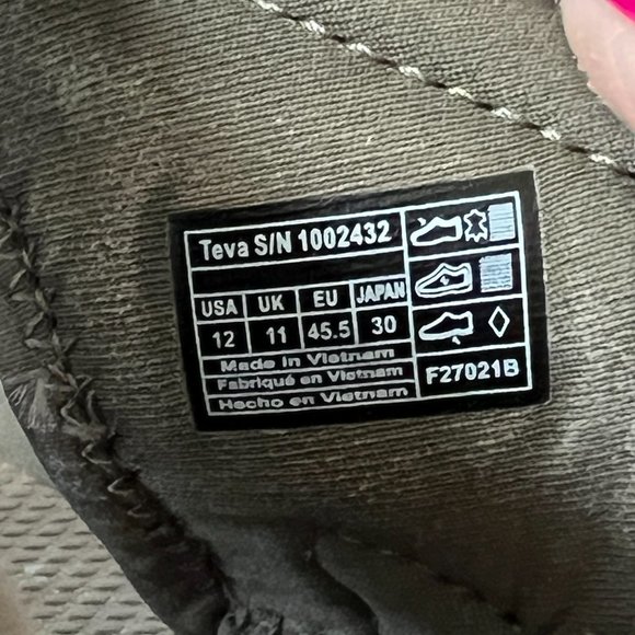 Teva Mens Size 12 Dune Pajaro Leather Outdoor Flip Flop Sandal Water Resistant - Picture 7 of 7